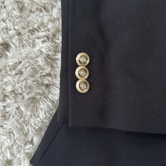 Zara Black and Gold Double-Breasted Blazer -size XL - Picture 2 of 4